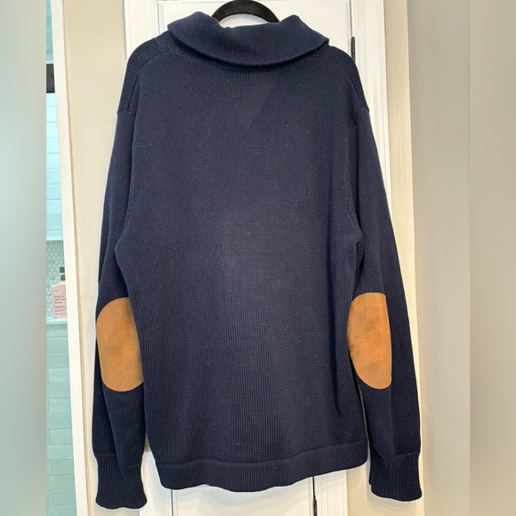 ✨RUGBY RALPH LAUREN Varsity Cotton Knit Shawl Collar Cardigan Sweater Vintage - Picture 3 of 16